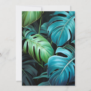 Anúncio Folhas de Monstera Botânica Folhagem Tropical da S