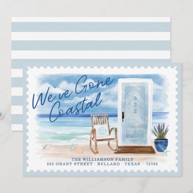 Anúncio Fomos para a Porta de Aquarela da Praia Costeira s (Frente/Verso)