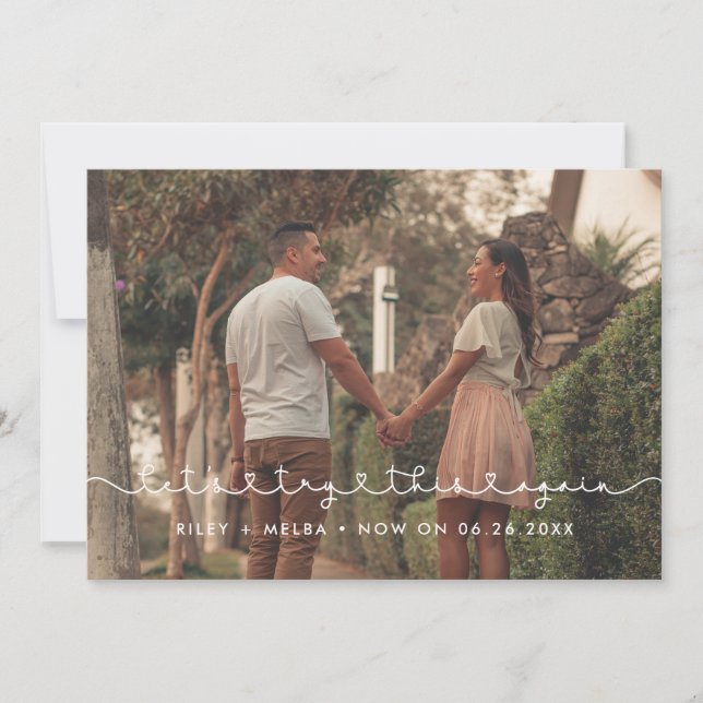 Anúncio Fonte de coração conectante Fofo Vamos tentar nova (Frente)