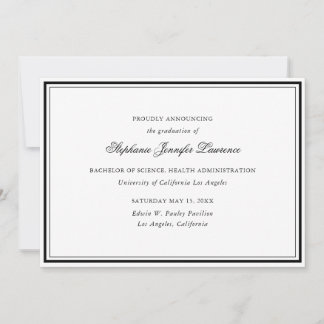 Anúncio formal de graduação