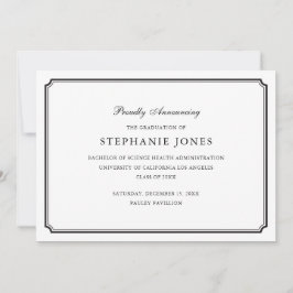 Anúncio formal de graduação