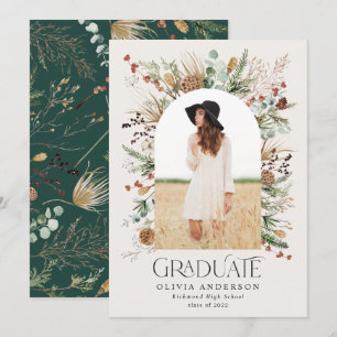 Anúncio Formando 1 fotografia verde botânica moderna