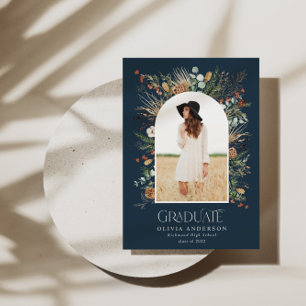 Anúncio Formando 1 marinho de arco de fotografia azul botâ