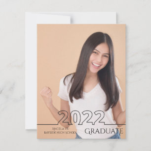 Anúncio formando 2022  Trendy Photo Modern Graduation (Gra
