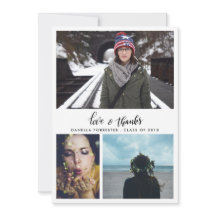 Formando Bonito Obrigado Escrever Três Fotos