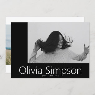 Anúncio Formando Branca de Foto Branca Simples e Bordado O