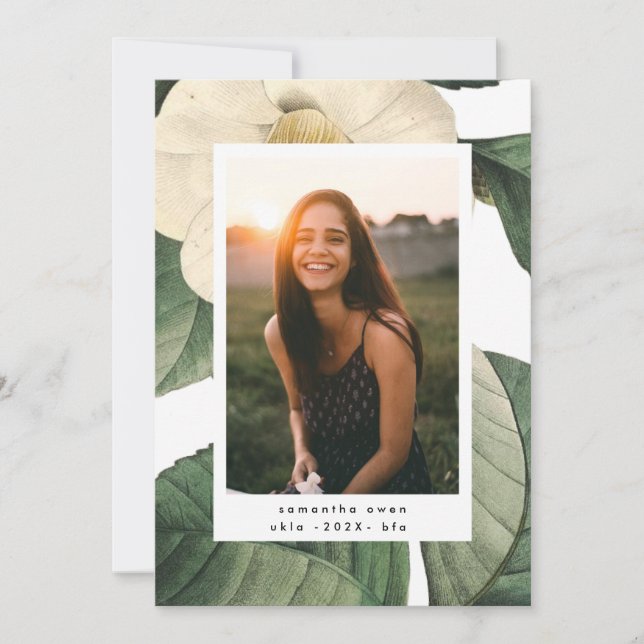 Anúncio Formando da Universidade de Fotografias com Flor B (Frente)