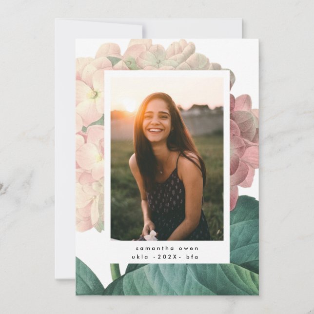 Anúncio Formando da Universidade de Fotografias de Flor Gr (Frente)