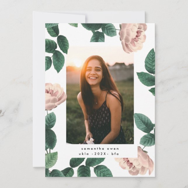 Anúncio Formando da Universidade de Fotografias de Rosa Ro (Frente)