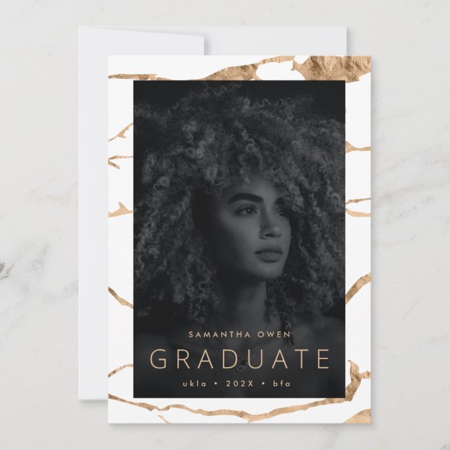 Anúncio Formando da Universidade de Mármores Brancos Moder (Frente)