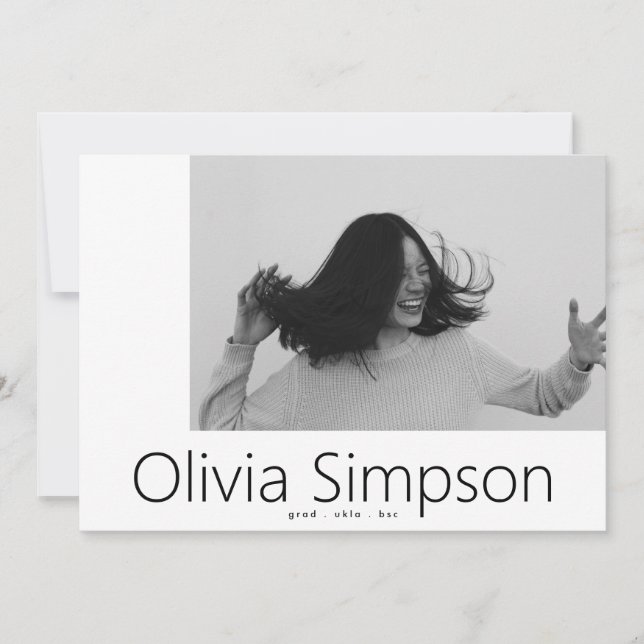 Anúncio Formando de Foto Branca Simples e Bordado de Onyx  (Frente)