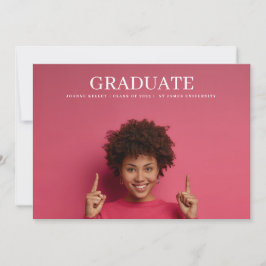 Anúncio Formando de Foto Clássico da Universidade Universi