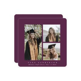 Anúncio Formando de Fotografias Triplas de Frame Burgundy