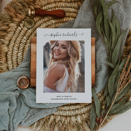 Anúncio Formando de fotos simples e Na moda preto e branco