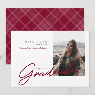 Anúncio Formando de Maroon Fotográfico Moderno