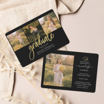 Formando de Script Preto de Colagem de Fotos para 