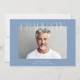 Anúncio Formando do Designer Moderno com Dois Graduação de