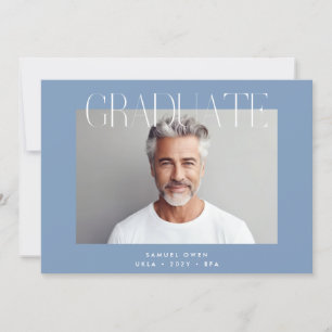 Anúncio Formando do Designer Moderno com Dois Graduação de