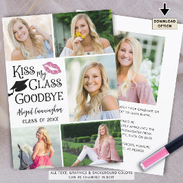 Anúncio Formando engraçado BEIJA MINHA AULA, GOODBYE 6 Fot