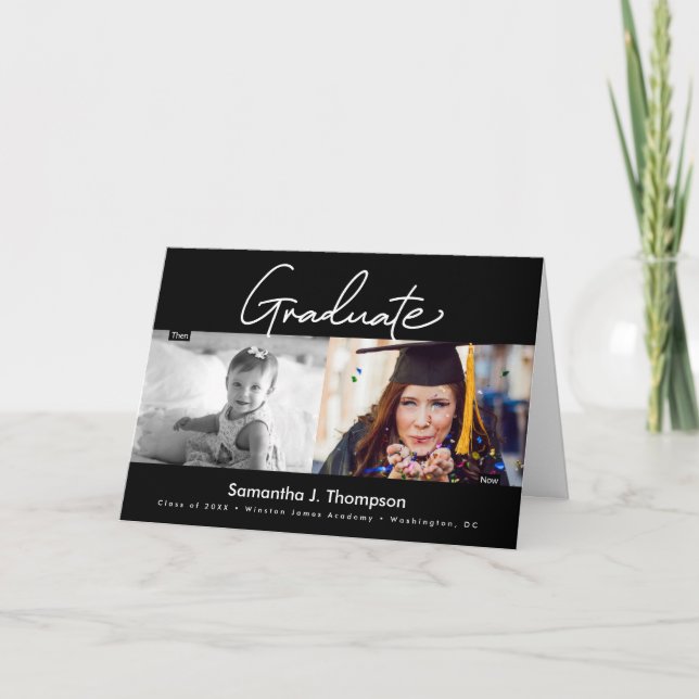 Anúncio Formando Então e Agora segundo grau Formando foto (Frente)