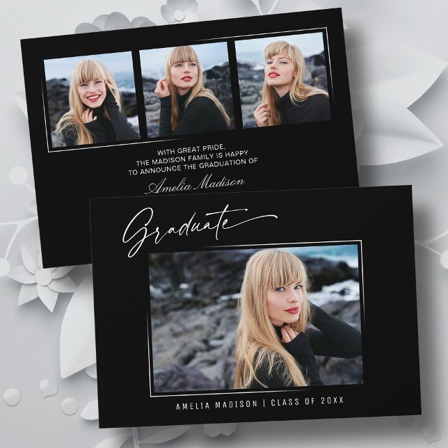 Anúncio Formando Fotográfico Elegante Elegant Ink Script 4 (Criador carregado)