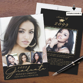 Anúncio Formando moderno 5 Fotos Script Preto