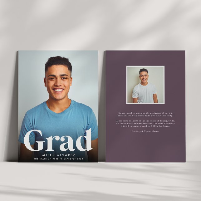 Anúncio Formando moderno | Graduação de fotos (Criador carregado)