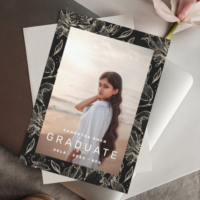 Anúncio Formandos Floral Frame Photo 2023 (Criador carregado)