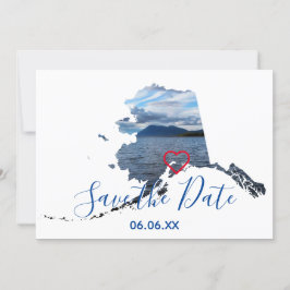 Anúncio Formas do Alaska Foto para Salvar a Data