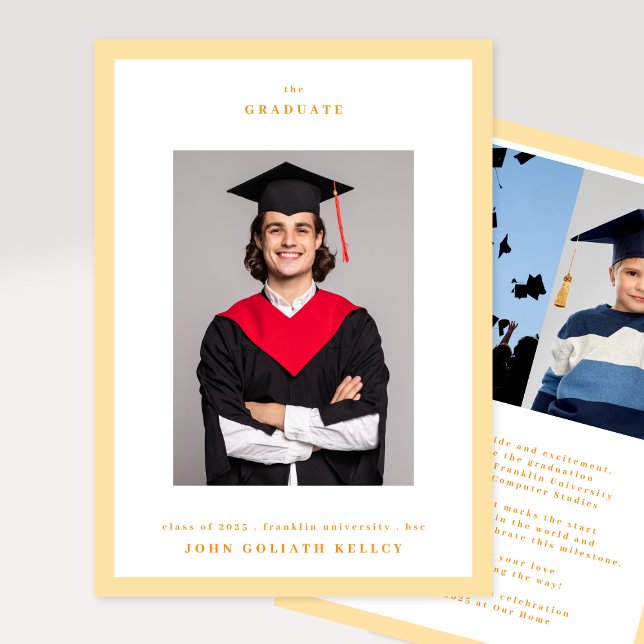 Anúncio Formatação de Foto do College Orange Frame 3 (Criador carregado)