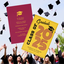 Formatação Dourada moderna Maroon