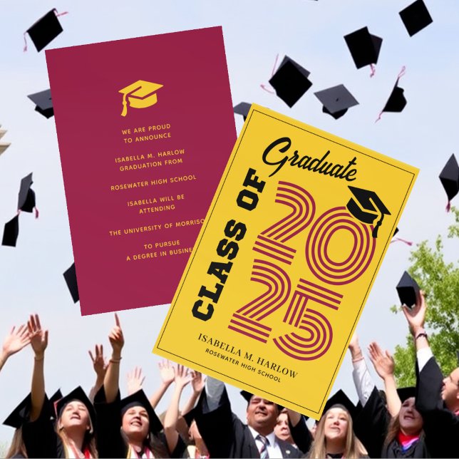 Anúncio Formatação Dourada moderna Maroon (Criador carregado)