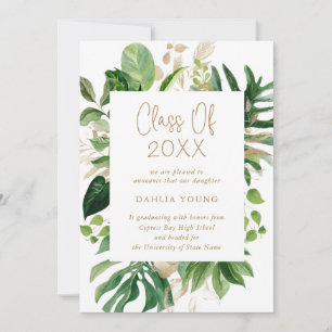 Anúncio Formatação Geométrica Dourada de Rapariga Tropi