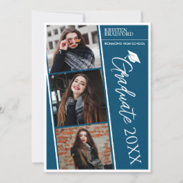 Anúncio Formatação Simples Moderna de Fotos Strips Blue