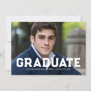 Anúncio Formatura de Atleta Esportivo Ousado Fotográfico