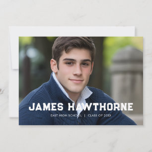 Anúncio Formatura de Atleta Esportivo Ousado Fotográfico