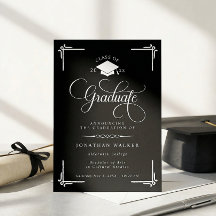 Formatura Elegante em Preto e Branco 
