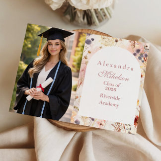 Anúncio Formatura Floral Aguarela Neutra