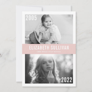 Anúncio Formatura Pink Blush Then e Now Turma de 2022