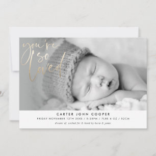 ANÚNCIO FOTO BABY, você é tão amada de ouro