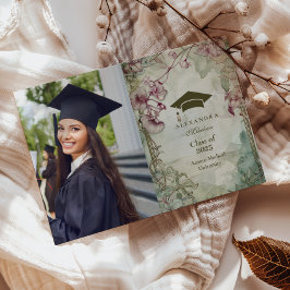 Anúncio Foto Colorida Festa de formatura de flor selvagem