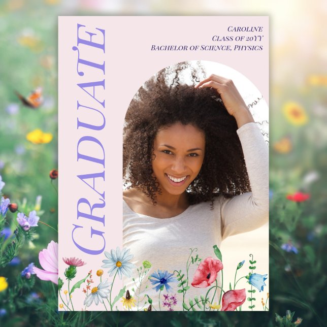 Anúncio Foto de Arch de 2025, Graduação Rosa de Flores Sel (Criador carregado)