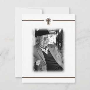 Anúncio Foto de Aviso de Morte Religiosa em Memoriam