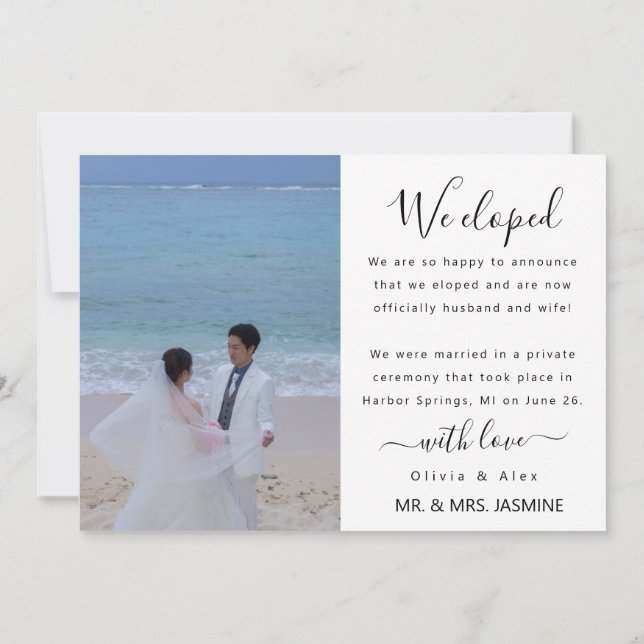 Anúncio Foto de Casamento  (Verso)