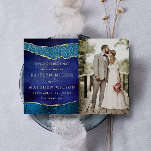 Anúncio Foto de casamento azul e agata Dourada do Marinho 