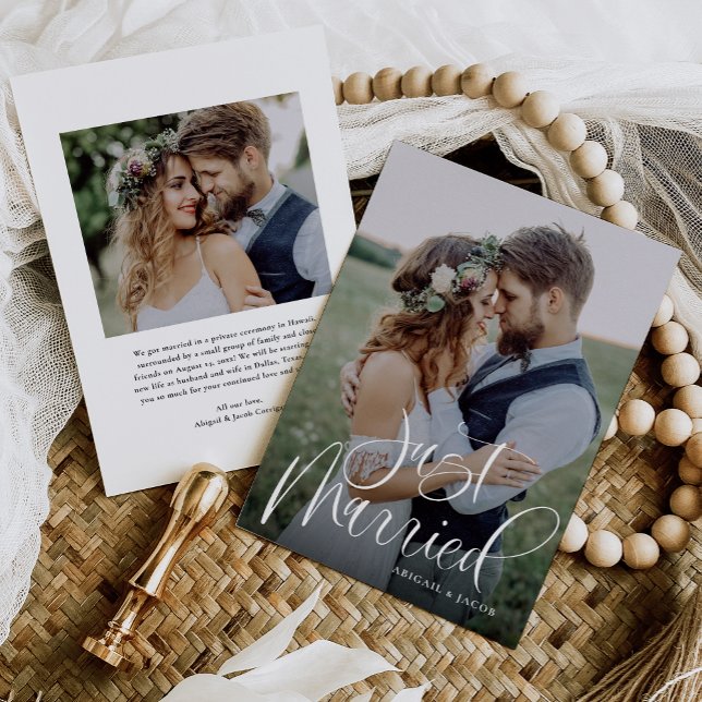 Anúncio Foto de Casamento do Recem casados de Caligrafia M (Criador carregado)