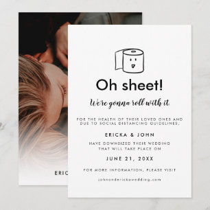 Anúncio Foto de casamento reduzido fofa e engraçada