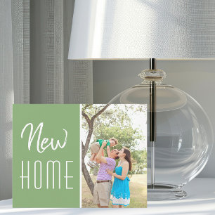 Anúncio Foto de Família de Nova Casa Chic em Verde Sage Mu