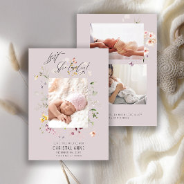 Anúncio Foto de Flor Selvagem Recém-Nascida Colagem Lilac