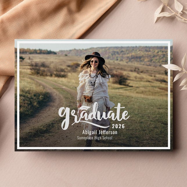 Anúncio Foto de Formando Graduação 2025 (Graduation 2024 Photo Announcement)